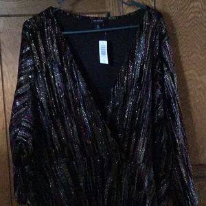 Torrid NWT glitter wrap dress